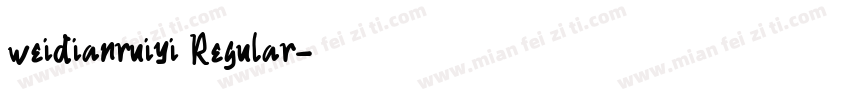 weidianruiyi Regular字体转换